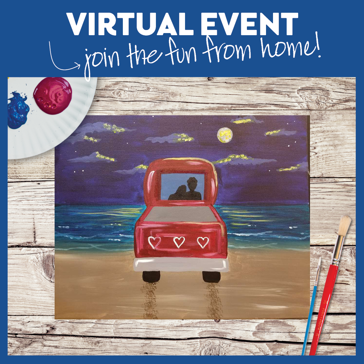 LIVE INTERACTIVE VIRTUAL CLASS - ART KIT INCLUDED (HAVE SUPPLIES? THEN IT'S ONLY $15!)